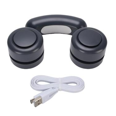 Imagem de AUNMAS Ventilador de Pescoço Portátil, Recarregável fã Pessoal Calmo e Sem Lâmina Vestível para Viagens de Escritório Em Casa Ao Ar Livre (Preto)