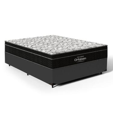 Imagem de Cama Box com Colchão de Espuma D45 Ortobom Airtech Ortopillow 150 Casal 138cm