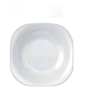 Imagem de Jogo De Pratos Plaza 06 Fundo - 22Cm Vidro Branco