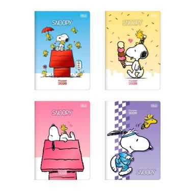 Imagem de Agenda planner grampeado mensal Snoopy 2026 Tilibra