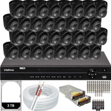 Imagem de Kit 32 Câmeras de Segurança Intelbras vhd 3220 Audio Mic Full Hd Dvr M