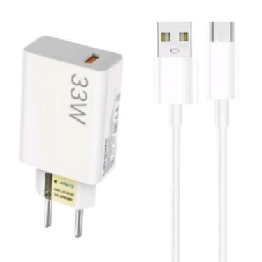 Imagem de Kit Carregador Turbo compatível com Infinix Hot 11 - Cabo Micro USB V8