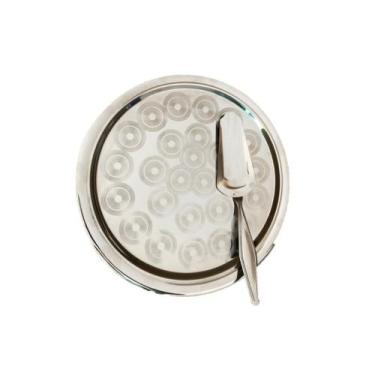 Imagem de Conjunto Para Servir Bolo Grande Prato Espátula 2 Peças Aço Inox - Pan