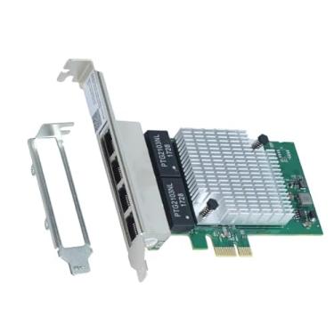 Imagem de PLACA DE REDE GIGABIT QUAD PORT RJ45 PCI-E X1 PCYES LC1000-4P