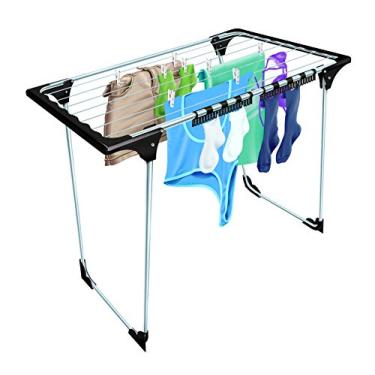 Imagem de VARAL DE CHÃO MALTA – AÇO – Secalux, PRATA