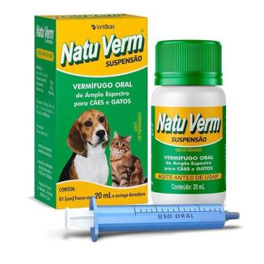 Imagem de Vermifugo natu verm suspensao 20ml - VETBRAS
