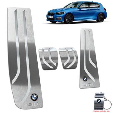 Imagem de Pedaleira Manual + Descanso Bmw 130i 2006 A 2012 Prata