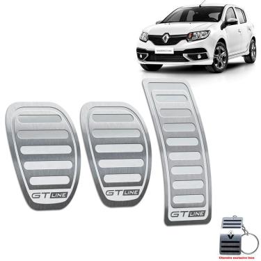 Imagem de Pedaleiras Renault Sandero Gt Line 2014 A 2022 Prata