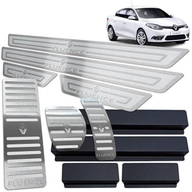 Imagem de Soleira Pedaleira Descanso Fluence 2011/2019 Prata Auto AR