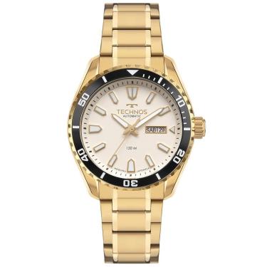Imagem de Relógio Technos Masculino Automático Dourado - 8205pg-1x Relógio Technos Masculino Automatico Dourado - 8205pg-1x