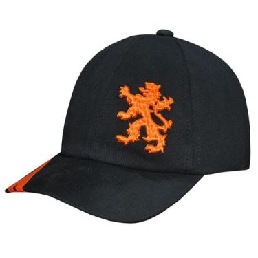 Imagem de Boné Holanda 1974 Liga Retrô  Preto
