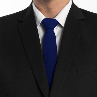 Imagem de Azul royal oxford - gravata para congresso e casamentos - Dmais Gravat