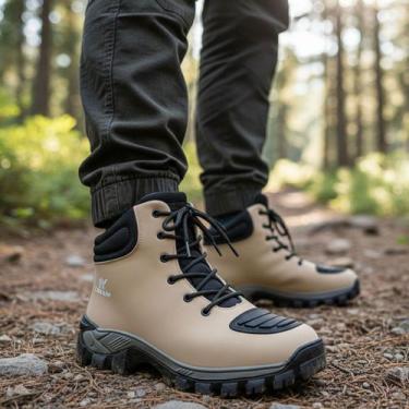 Imagem de Coturno Adventure Masculino Militar Impermeável Tratorado Confortável 