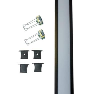 Imagem de Perfil para Fita LED Foxlux - Embutir - Preto - 50 X 35 X 2000mm