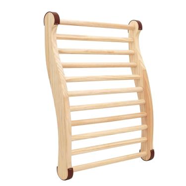 Imagem de amocane Sauna Encosto Acessórios de Sauna de Madeira Antiderrapante Não Tóxico Confortável Design em Forma de S Cadeira de Sala de Sauna com Costas para Qualquer Infravermelho ou Sauna a Vapor ou