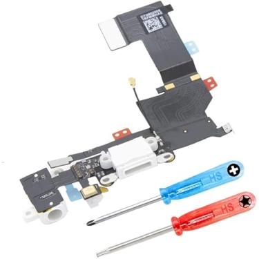 Imagem de Conector de base Mmobiel compatível com porta de carregamento de iPhone SE 4.0 polegadas Flex incl. 2 x Chave de fenda, Preto