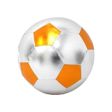 Imagem de Fenteer Bola de futebol infantil de 25 cm, brinquedo infantil resistente à pressão, equipamento de treinamento, bola esportiva para iniciantes, jogos internos, Laranja