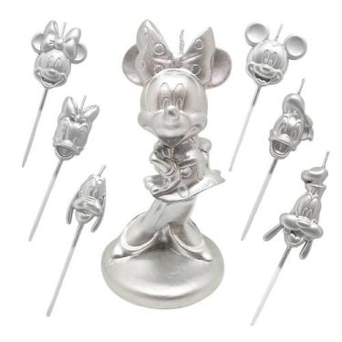 Imagem de Kit Festas Para Bolo De Aniversario 3D Turma Da Minnie Mouse - Silver 