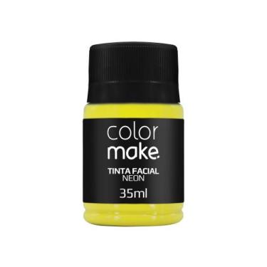 Imagem de Kit 6 Tintas Líquida Flúor neon Colormake 35ml - Colormakr, Amarelo Ne