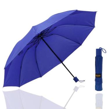 Imagem de Guarda Chuva Grande Reforçado Cabe Na Bolsa Colorido Liso  1020 - FP E
