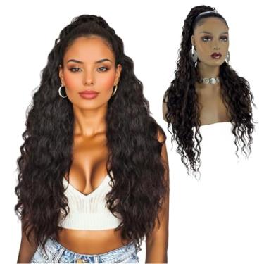 Imagem de Rabo de Cavalo Cacheado Longo | Aplique e Extensão de Cabelo Bio Fibra Premium Modelo Jacy Ser Mulher 70cm | Acessórios de Cabelo Leve e Confortável (Chocolate)