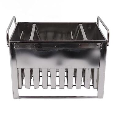 Imagem de Máquina de picolé de aço inoxidável para sorvete congelado comercial faça você mesmo para uso doméstico e comercial, conjunto de 30 peças durável e reutilizável