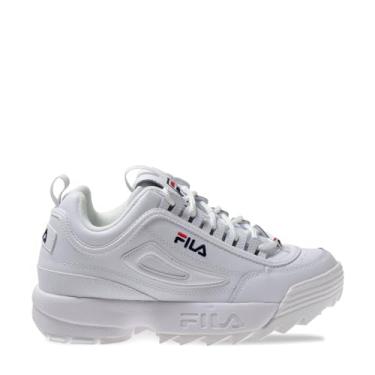 Imagem de Tênis Fila Disruptor II Premium Branco Marinho Vermelho 817814-38