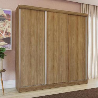 Imagem de Guarda-roupa Casal Kappesberg 3 Portas Reversiveis De Correr 2 Cabidei