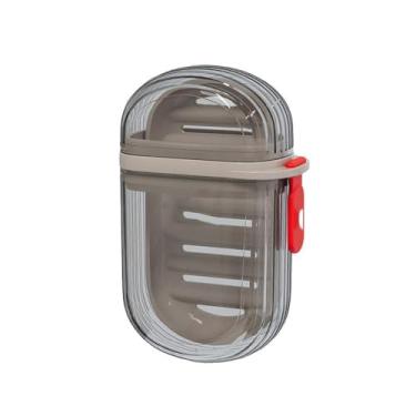 Imagem de Suporte de sabão estojo de viagem caixa de armazenamento de sabão portátil saboneteira para banheiro