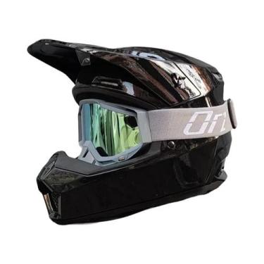 Imagem de Capacete Completo Para Corrida off Road De Motocicleta E Bicicleta, Ra