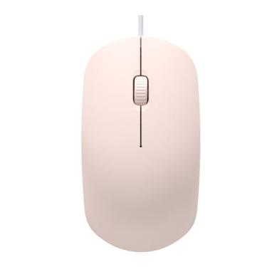 Imagem de Mouse com fio USB silencioso - Mouse ergonômico de computador de 3 botões com design óptico preciso e roda de rolagem - PC laptop Plug and Play para Windows, Mac - 1 pacote