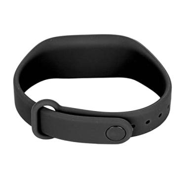 Imagem de Cryfokt Pulseira de Relógio de Silicone para Vivofit3 - Conexão Robusta para Atividades Esportivas (Preto)