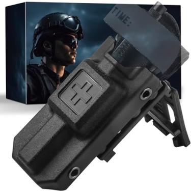 Imagem de Suporte de torniquete com clipe de trava, bolsa de torniquete JUNESEAKER Molle para geração 7 C-A-T ou mais antigas para cinto de serviço atualizado Molle Clip Molle Holder Equipamento Caixa de