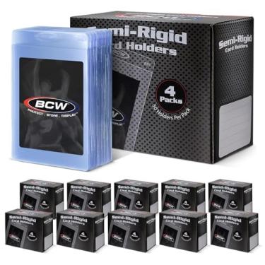 Imagem de BCW Semi Rigid 1 Card Holder - 1000 ct Trading Card Sleeves | PSA, BGS, SGC & CSG Grading Submission Sleeves for Cards | Sports Card, MTG Card Sleeves, Pokemon Card - Save or Grade!