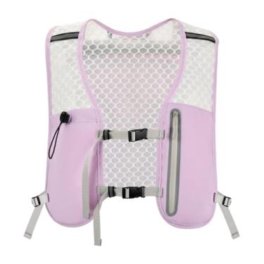 Imagem de Vaveren Mochila de hidratação, colete de corrida, mochila refletiva de grande capacidade, colete de hidratação, de corrida para ciclismo, corrida e viagem, Roxo
