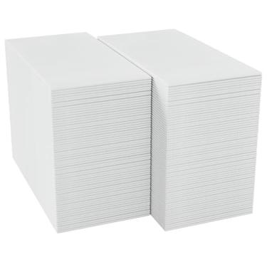 Imagem de Pacote com 200 toalhas de mão descartáveis para banheiro, papel macio e absorvente, toalhas de hóspedes, guardanapos de mão decorativos descartáveis para cozinha, festas, casamentos, jantares