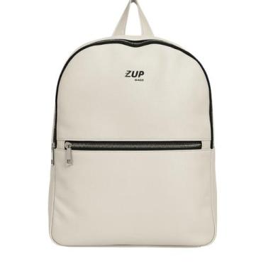 Imagem de Mochila de Couro Unissex Zup - Zup Bags, Off White