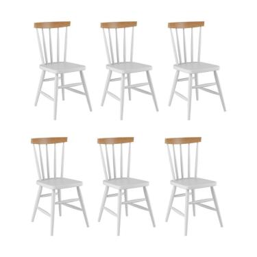 Imagem de Kit 6 Cadeiras De Jantar Madeira Maciça Multimóveis Cr50120