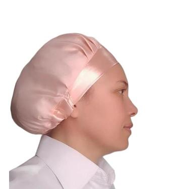 Imagem de Chapéu Touca Coziheira Chef De Cozinha Rosé  Feminina - IsaToucas 