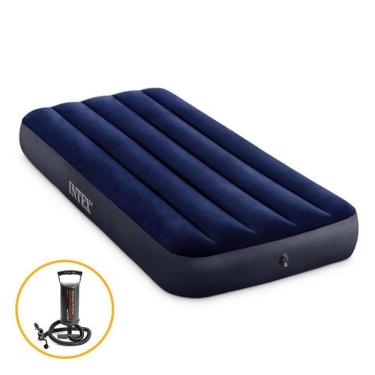 Imagem de Colchão Inflável Dura Beam Solteiro Downy Junior Com Bomba Intex