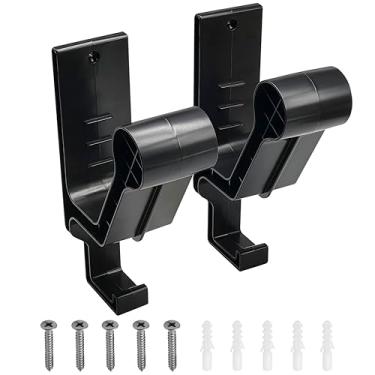 Imagem de RUDDLIN Suporte de parede para capacete de futebol americano, motocicleta, jaqueta, capacetes, chapéus, etc. (pacote com 2)