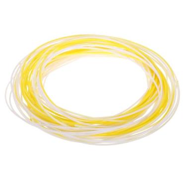 Imagem de PATIKIL Kit de reparo de vime, 20 m 2,4 mm redondo sintético material de vime tecido de vime de plástico conjunto de rattan para artesanato DIY e fabricação de cestas de tecelagem, gradiente amarelo