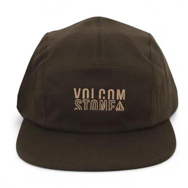 Imagem de Boné Volcom Five Panel Clue - Marrom (Aba Flexível)-Unissex