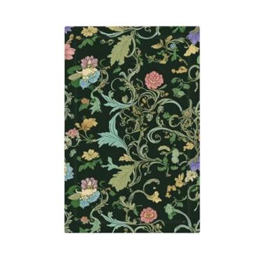 Imagem de LuHuoLu Placa de cobertura decorativa para interruptor de luz vintage planta verde flor rosa rústica 1 gangue sem dispositivo único capas de tomada em branco placa de parede placa de interruptor placa