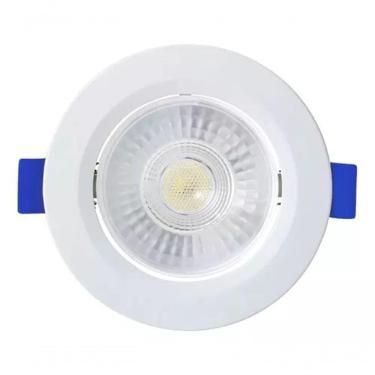 Imagem de Spot Led Embutir Redondo 6w 3000k Branco Blumenau Branco - Bivolt