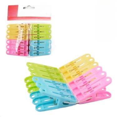 Imagem de Prendedores Inox e Colorido 20 40 60 Unidades Roupa e Uso Geral(24 UNID PLASTICO)