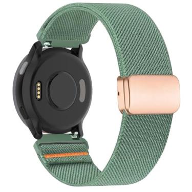 Imagem de ZOCOVIN Pulseira magnética de nylon compatível com Garmin Vivoactive 5/Vivoactive 6/Vivoactive 3, pulseira elástica de liberação rápida para Garmin Venu Sq/Forerunner 55/165/245/645