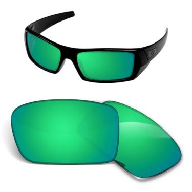 Imagem de Lentes de substituição de 1,5 mm compatíveis com óculos de sol Oakley Gascan OO9014, antiarranhões e resistentes a impactos - Verde polarizado