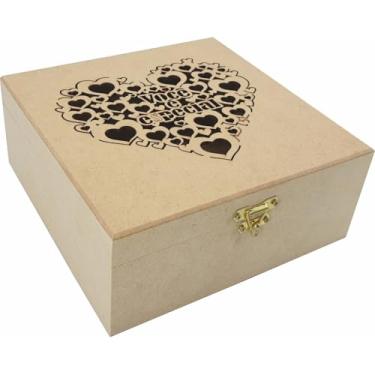 Imagem de Caixa MDF "Você é Especial" 20x20x8,5cm | Presente Personalizado com Frase Romântica | Caixa de Presente Vazada