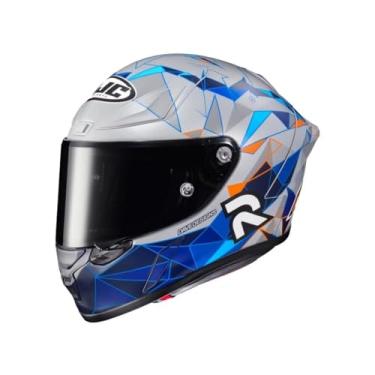 Imagem de Kit Capacete Hjc Rpha 1 Pol Espargaró Réplica Preto Azul 56 Com Luva Old Shoot V Ermellino Tamanho Xxl